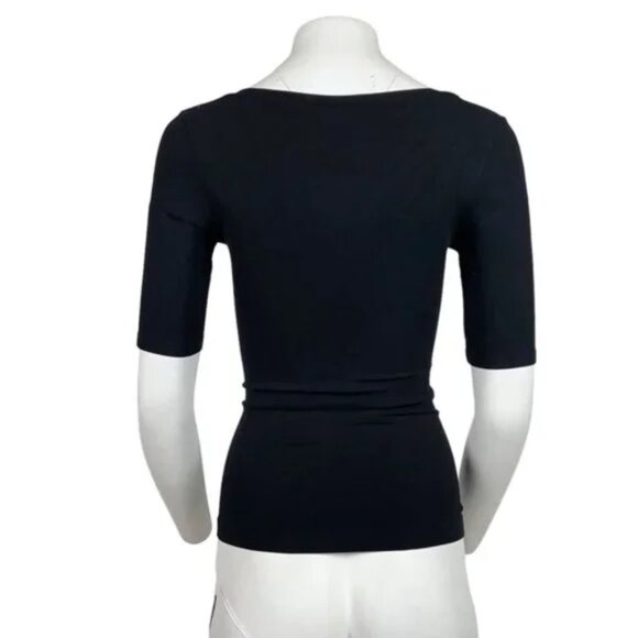 Yummie V Neck Control Top Black Size S/M - Picture 3 of 3